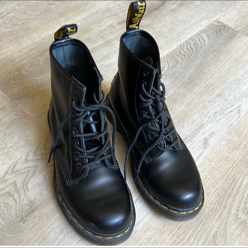 Black Doc Martens in good used condition.